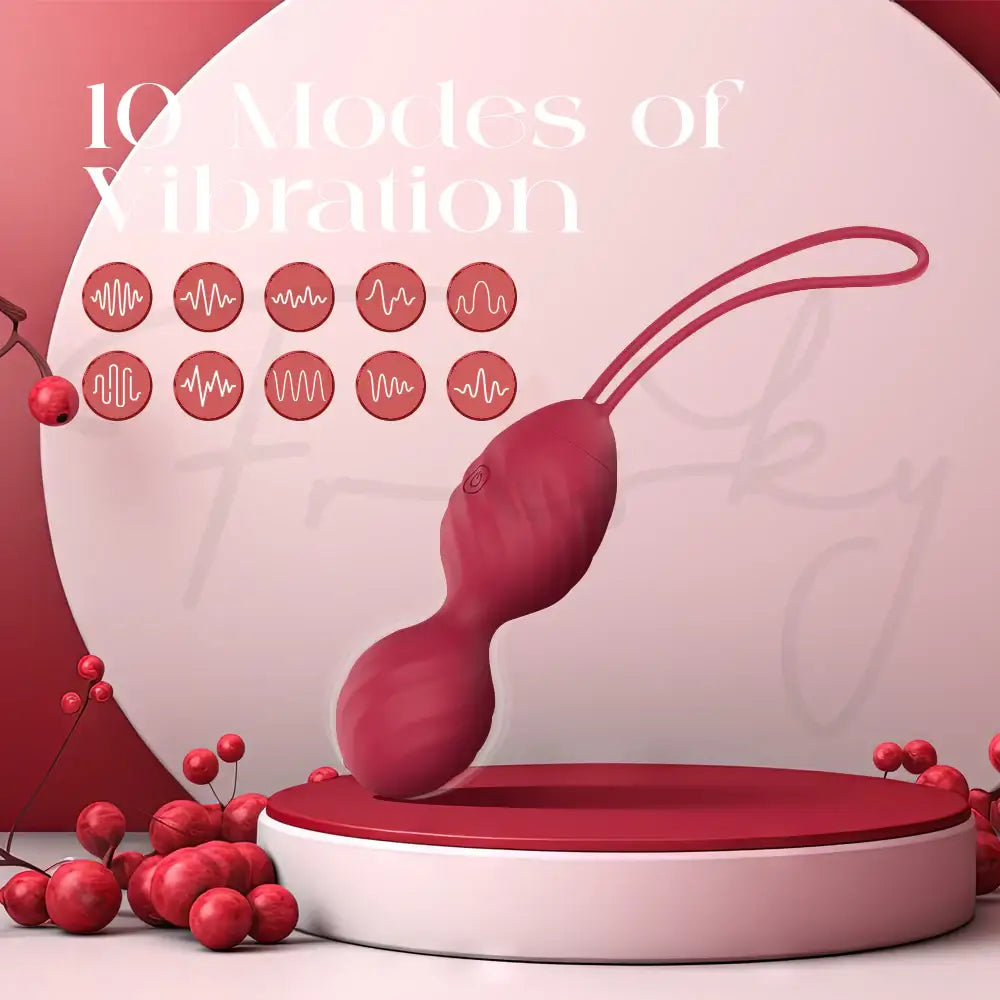 Ruby Rhythm - Kegel Egg Vibrator With Remote Control - Frisky Business Adult Sex Toys Shop