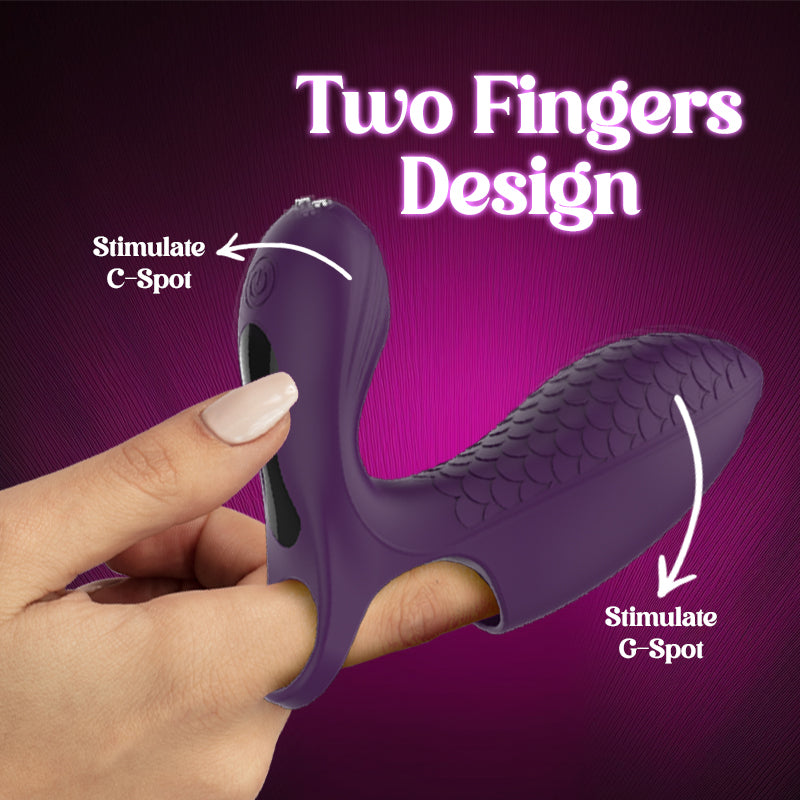 Scales Sizzle - Female Finger Dual Vibrator