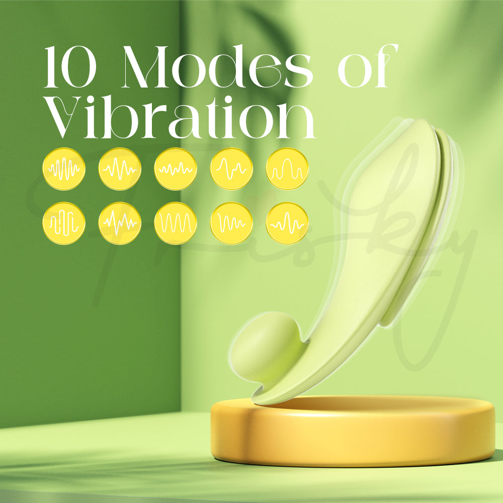 Secret Surge vibrator highlighting 10 customizable vibration modes for intense pleasure.