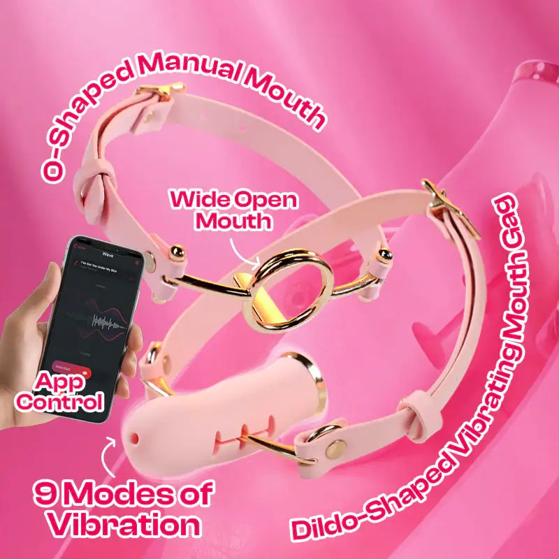 Sensory Silencer - APP Control Vibrating Mouth Gags - Frisky Business Adult Sex Toys Shop