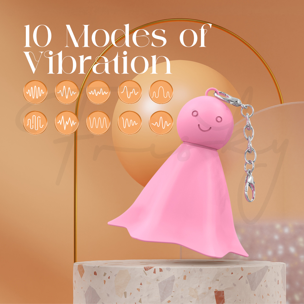 Sunny Buddy highlighting ten vibration modes with playful, modern presentation