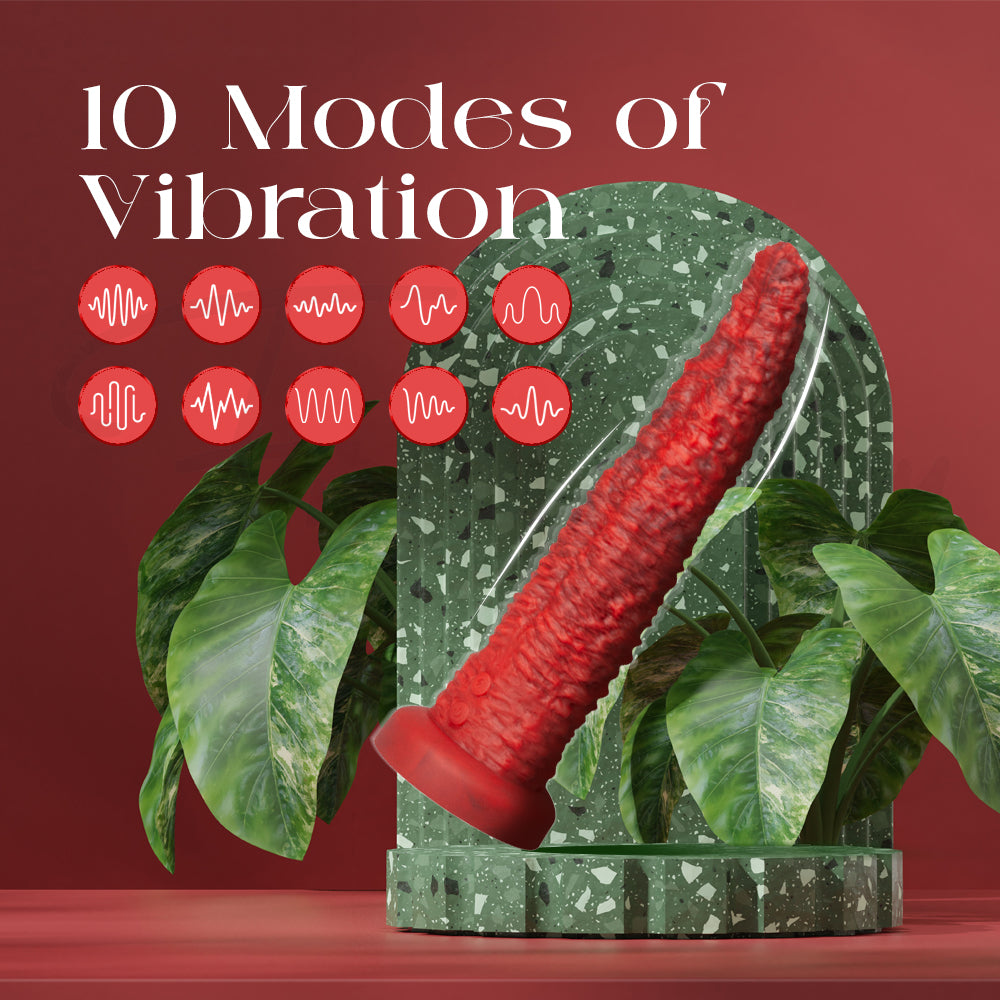 UntamedTease - Beast Tongue Thrusting Dildo Remote Control Vibrator