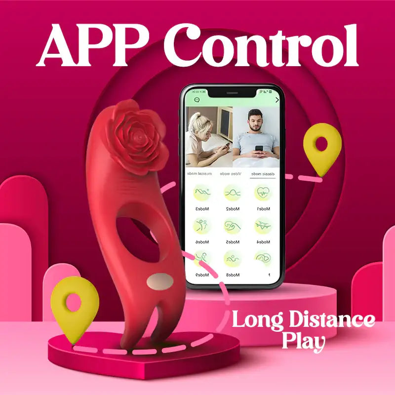 Velvet Vortex – APP Control Vibrating Cock Ring - Frisky Business Adult Sex Toys Shop