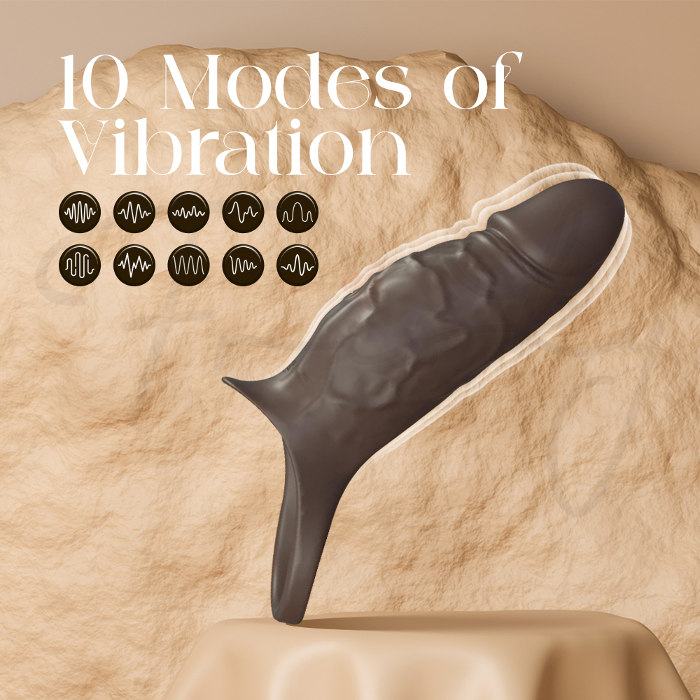Vulcan Vane – Vibrating Male Enlargement Realistic Penis Sleeve