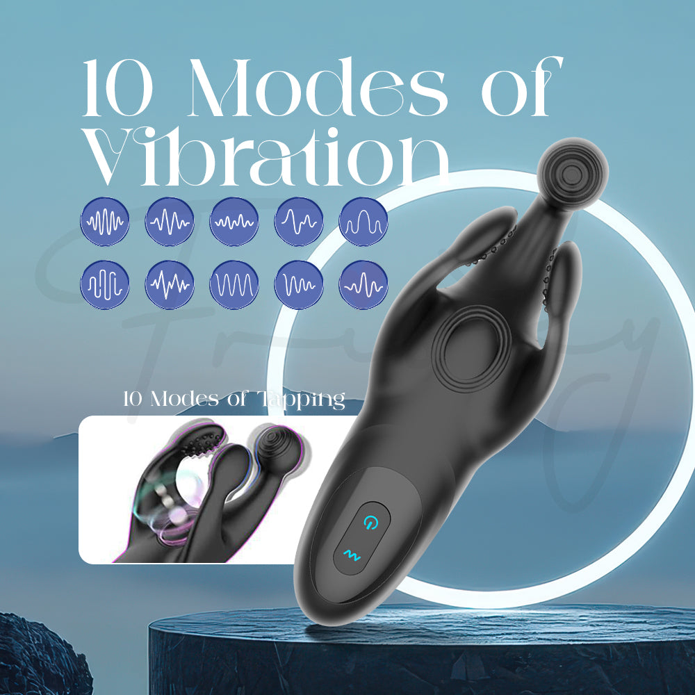 Zillark massager vibrator highlighting ten vibration modes for customizable pleasure experience.