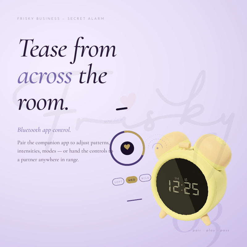 Secret Alarm Vibe — Suction & Vibration with APP Control