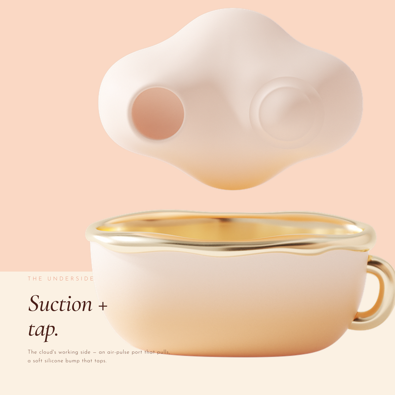 Cloud Cup Suction & Tapping Vibrator