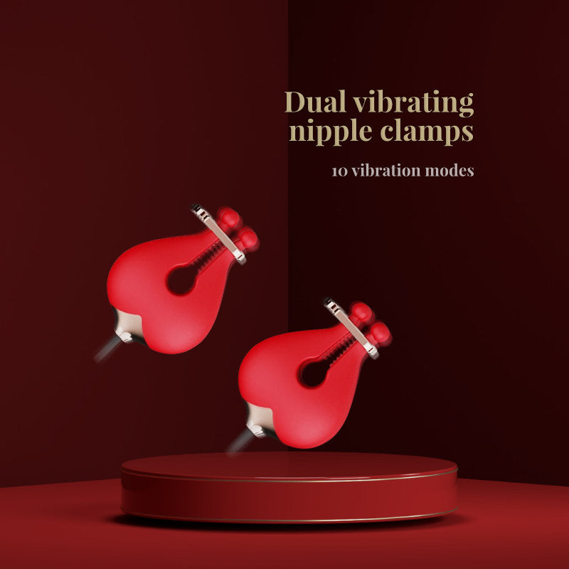 Pinnacle Trio Pleasure - G-spot Vibrator with Vibrating Nipple Clamps