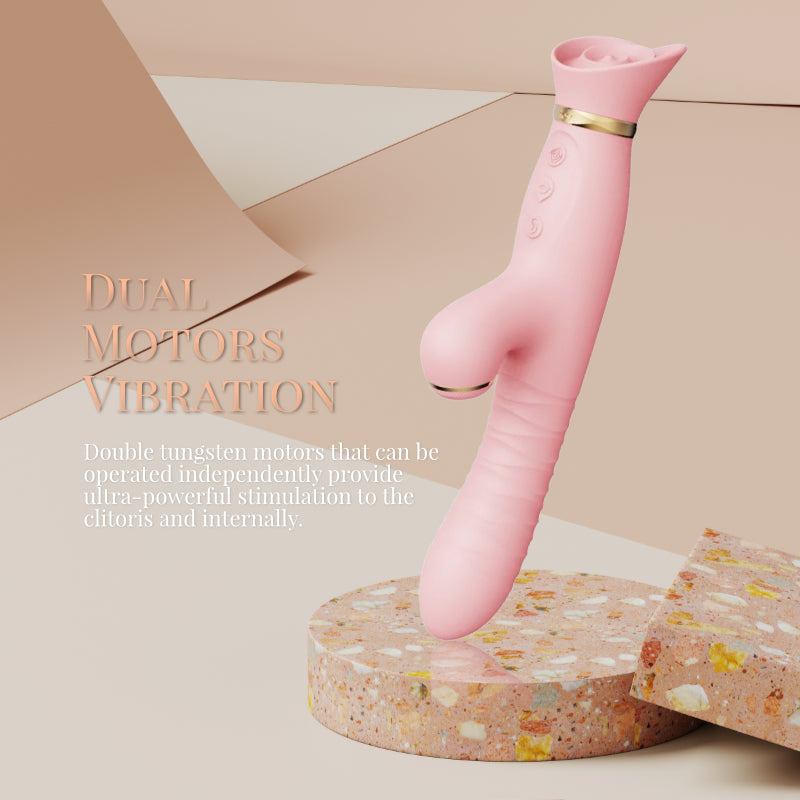 Roseate Bliss - Triple Stimulation Vibrator