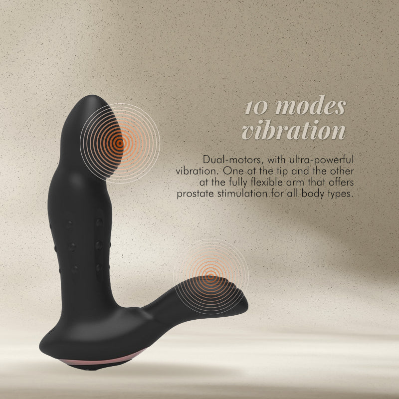 VelvetPulse ProTouch - Wiggling Prostate Vibrator with Vertically Moving Beads