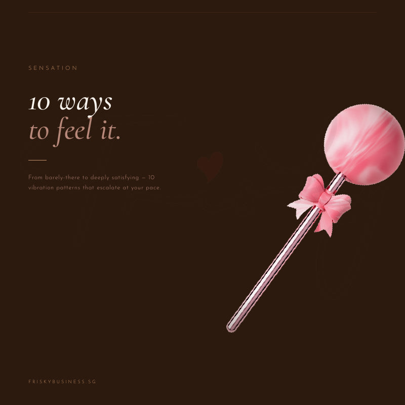 Ribbon Lollipop Wand Vibrator