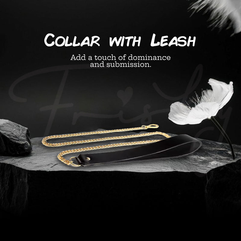 Collar with leash from the KISSTOY® JOY BOX for dominance and submission play.
