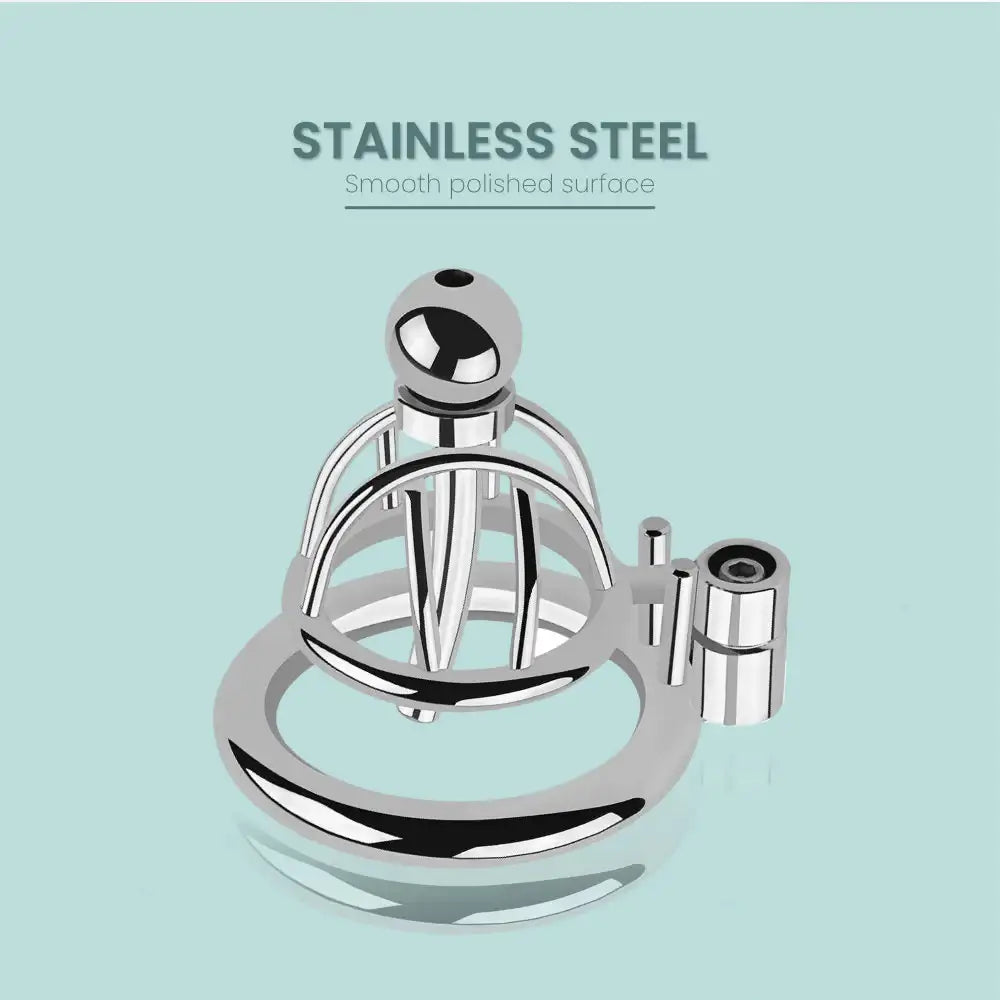 Steel Chastity Cage Urethral Sounding Rods - Frisky Business Adult Sex Toys Shop
