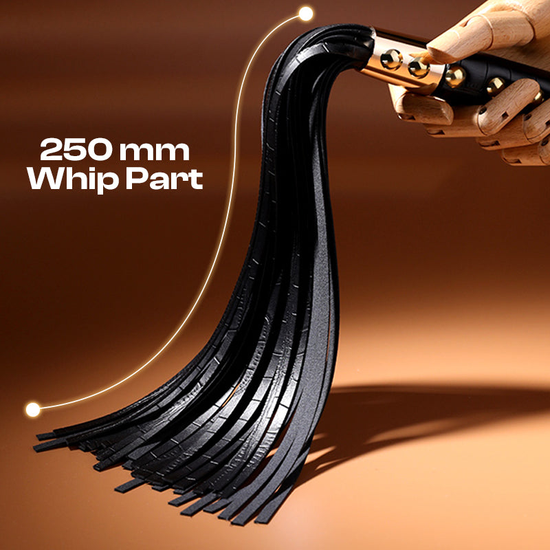 Bell Brilliance - Leather Metal Tassel Whip