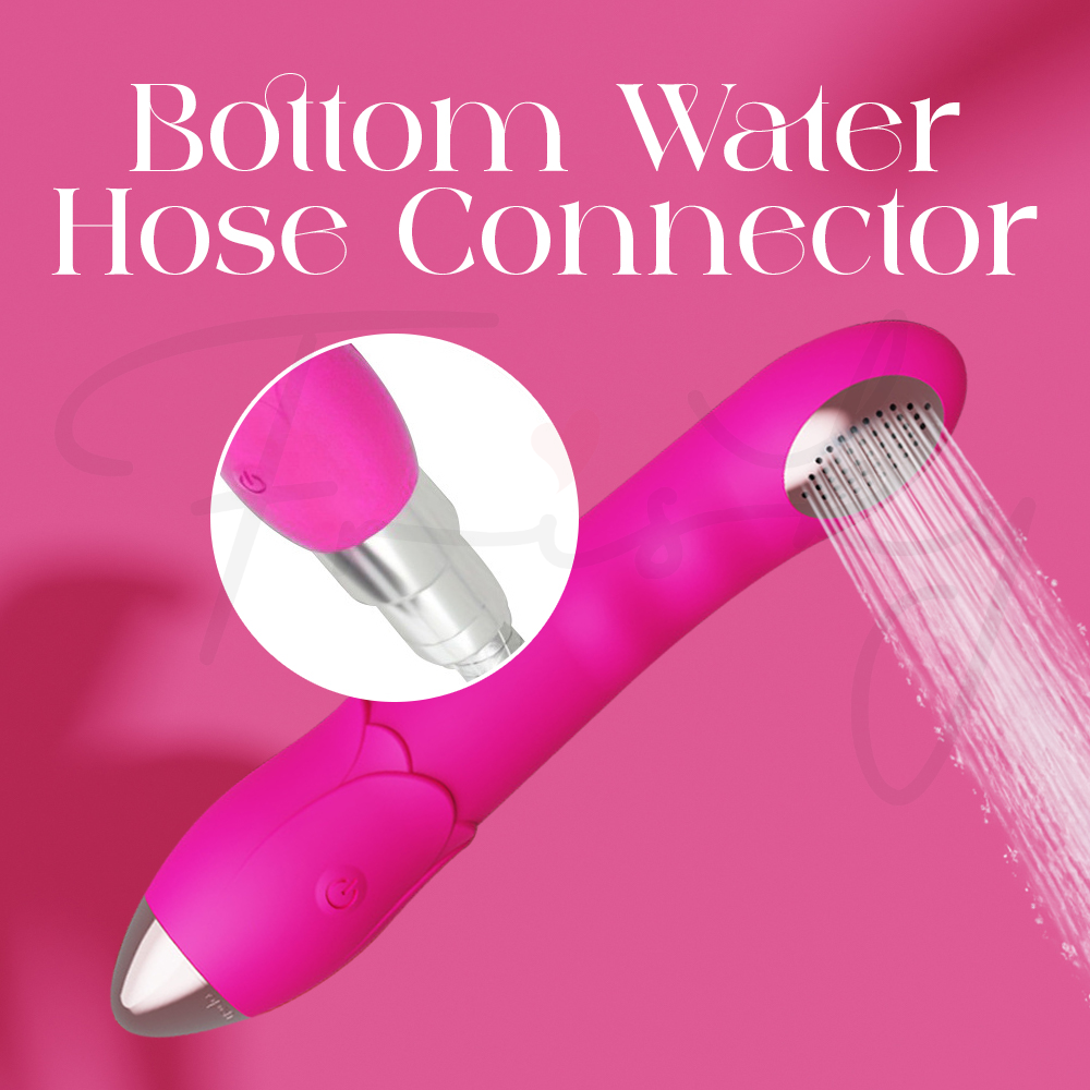 Bubbly Flow - Vibrating Shower Head For Vaginal Rinse Anal Cleaning