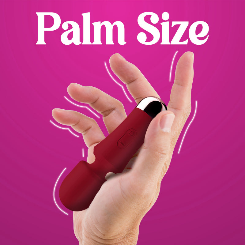 Cherry Chime - Mini Palm-size Wand Vibrator