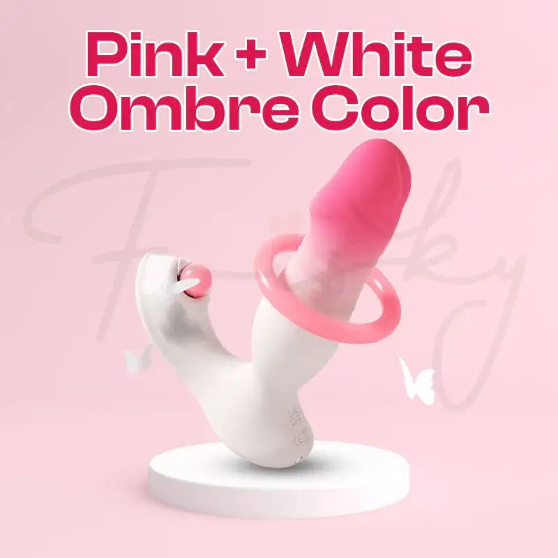 Crimson Flow – Female APP Control Ombre Wearable Thrusting + Suction Vibrator - Frisky Business Adult Sex Toys Shop