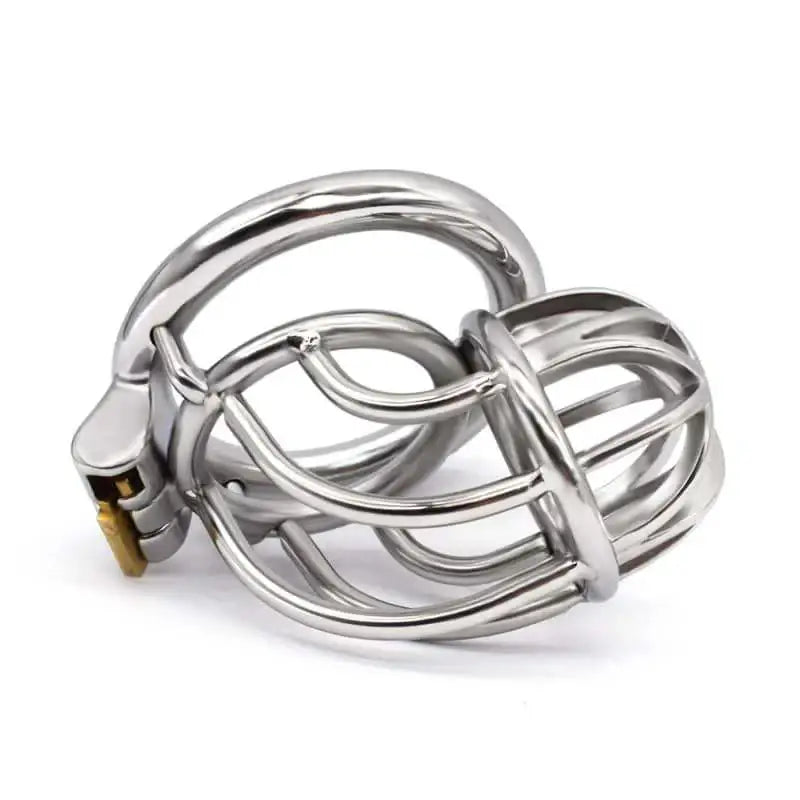 Curvature Lock - Stainless Steel Curved Design Chastity Cage - Frisky Business Adult Sex Toys Shop