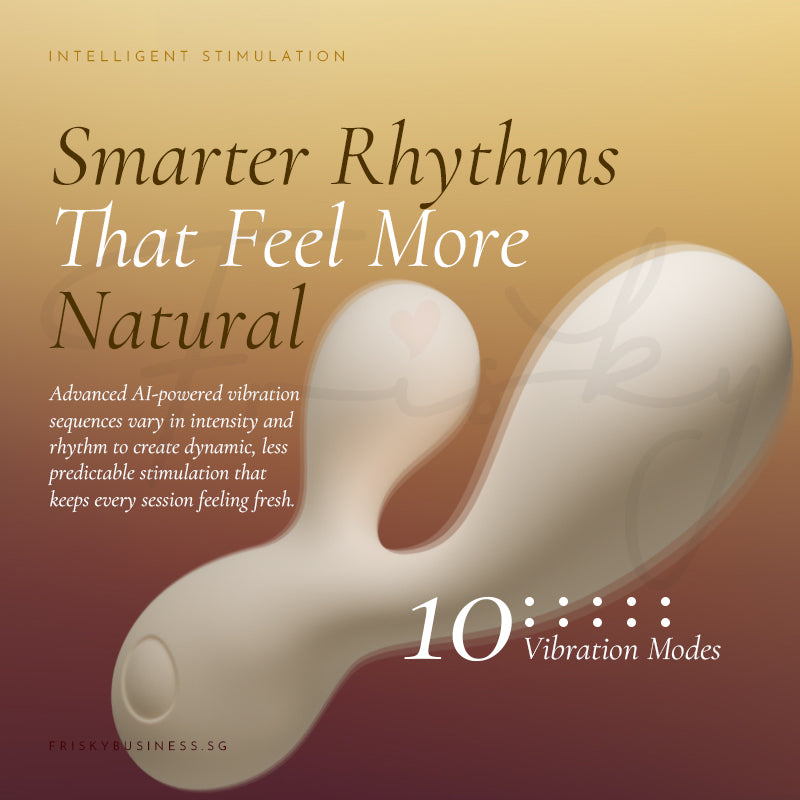 Galaku vibrator designed with curved contours for natural and comfortable positioning