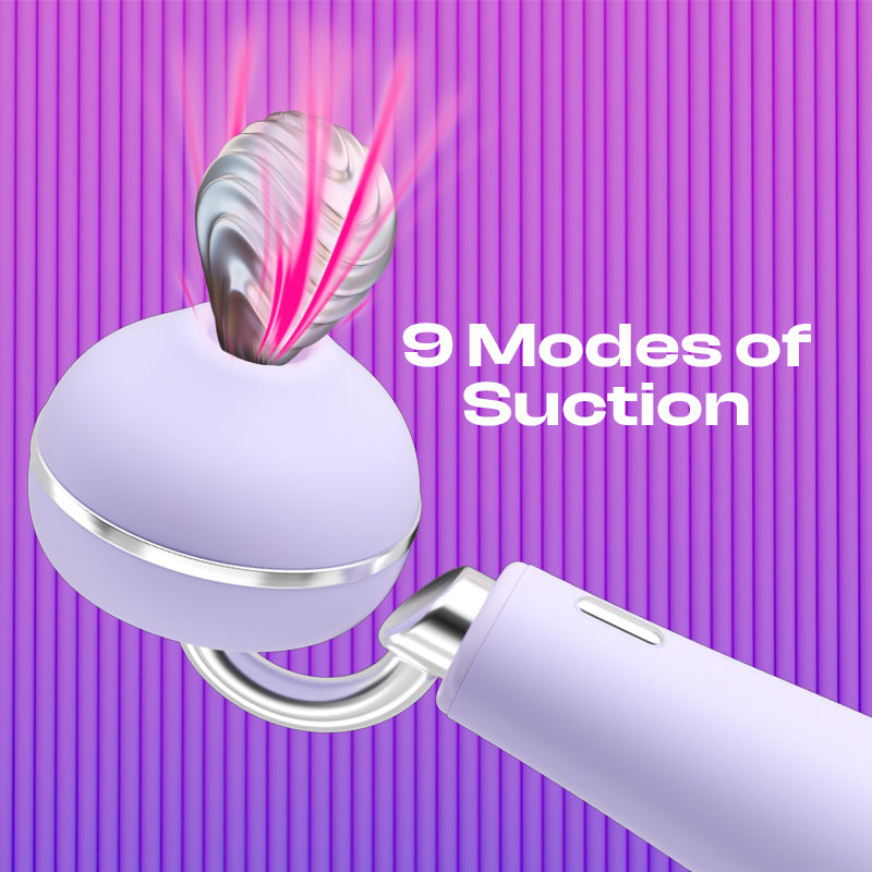 Lilac Lux - Multi-Function Wand Vibrator with Suction