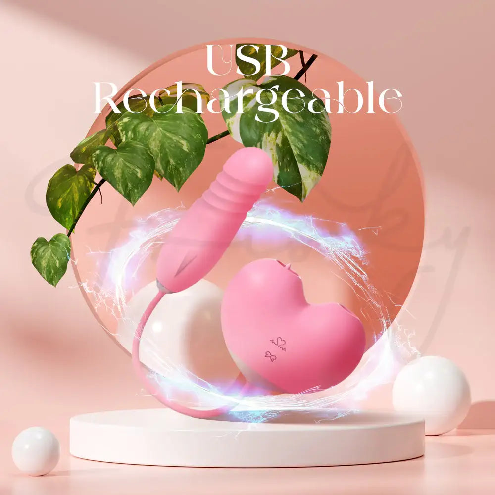 Love Float - Thrusting Egg With Suction & Licking Vibrator - Frisky Business Adult Sex Toys Shop