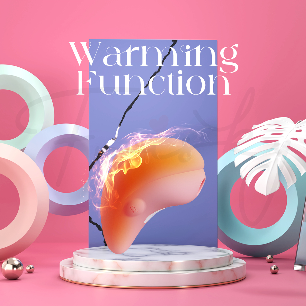 LumaFin - Suction Vibrator with Charging Case UV Sanitizer Night Light,