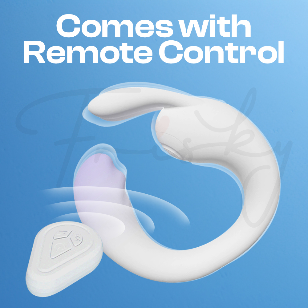 Luna Sync – Wearable Double Headed G-Spot Clitoral Tapping Simulation Vibrator with Remote Control