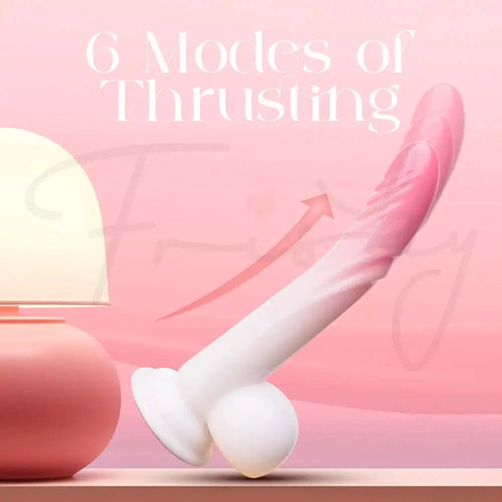 Luxe Temptation – Thrusting Dildo Vibrator With Suction Cup and Remote Control - Frisky Business Adult Sex Toys Shop
