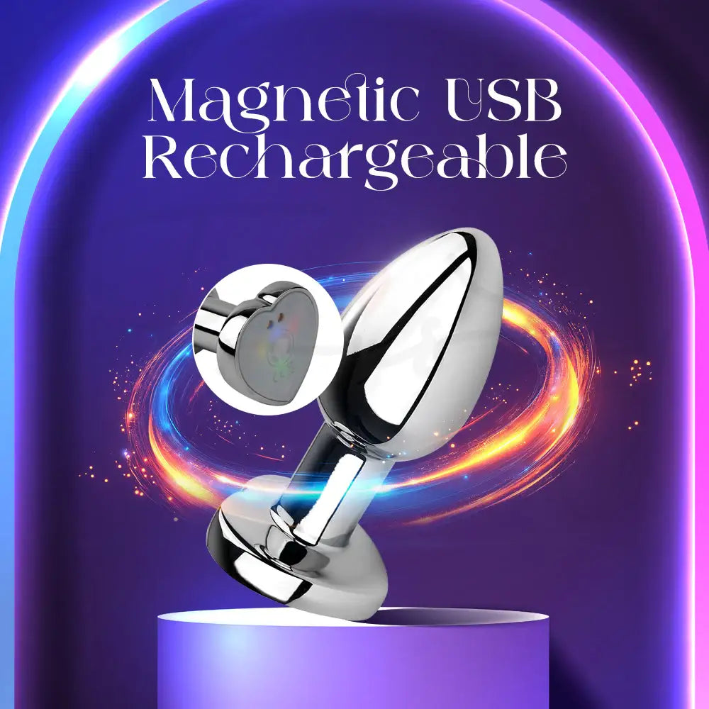 Nex Glow - Vibrance Light Base Vibrating Butt Plug with APP + Remote Control - Frisky Business Adult Sex Toys Shop