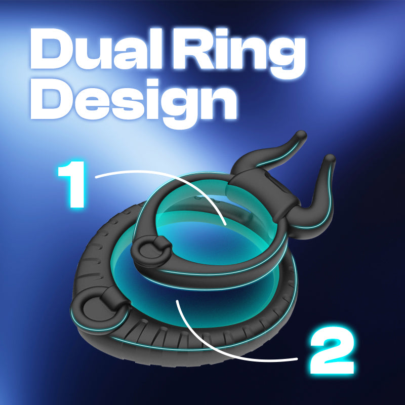 Ox Overdrive - Vibrating Dual Cock Ring