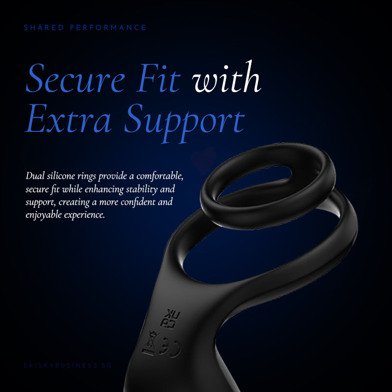 Phantom Reach prostate massager with ergonomic ring handle for a secure and comfortable fit