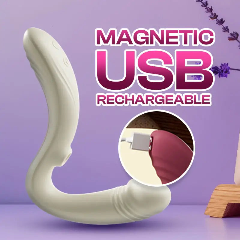 Pulse Grip - Female APP Control Thrusting and Suction Vibrator - Frisky Business Adult Sex Toys Shop