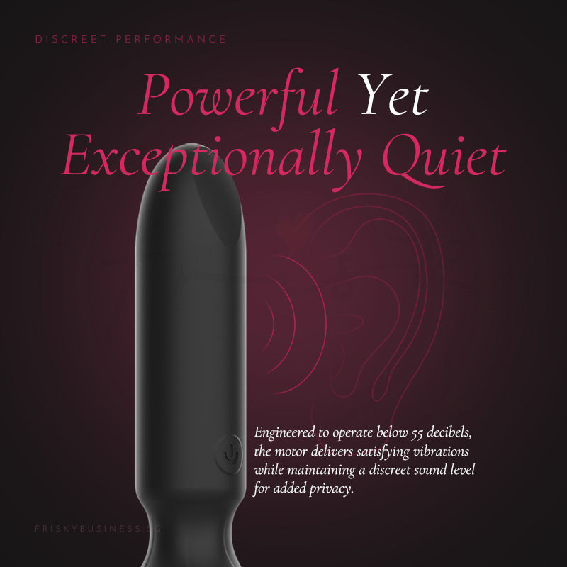 Quiet bullet vibrator designed for discreet and powerful stimulation