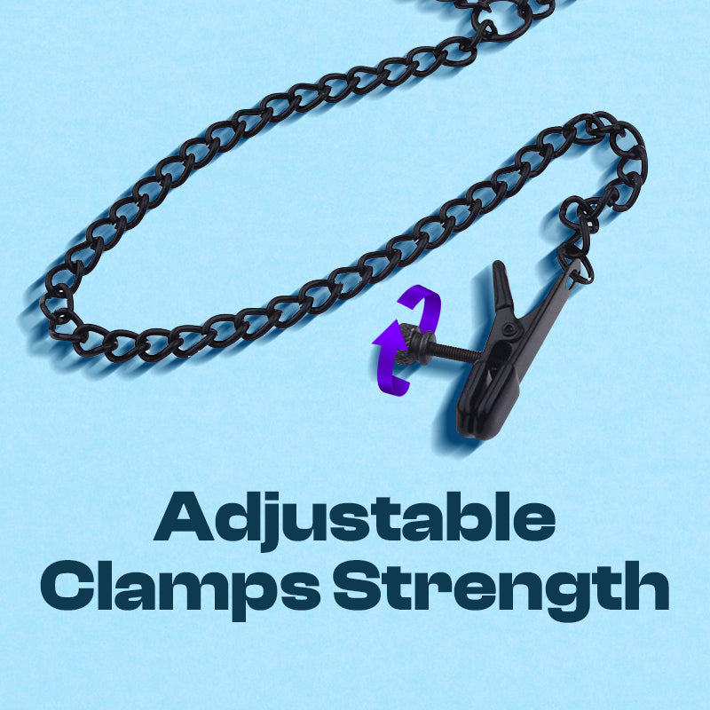 Trinity Ties - Y-shaped Nipple Clamps with Chains
