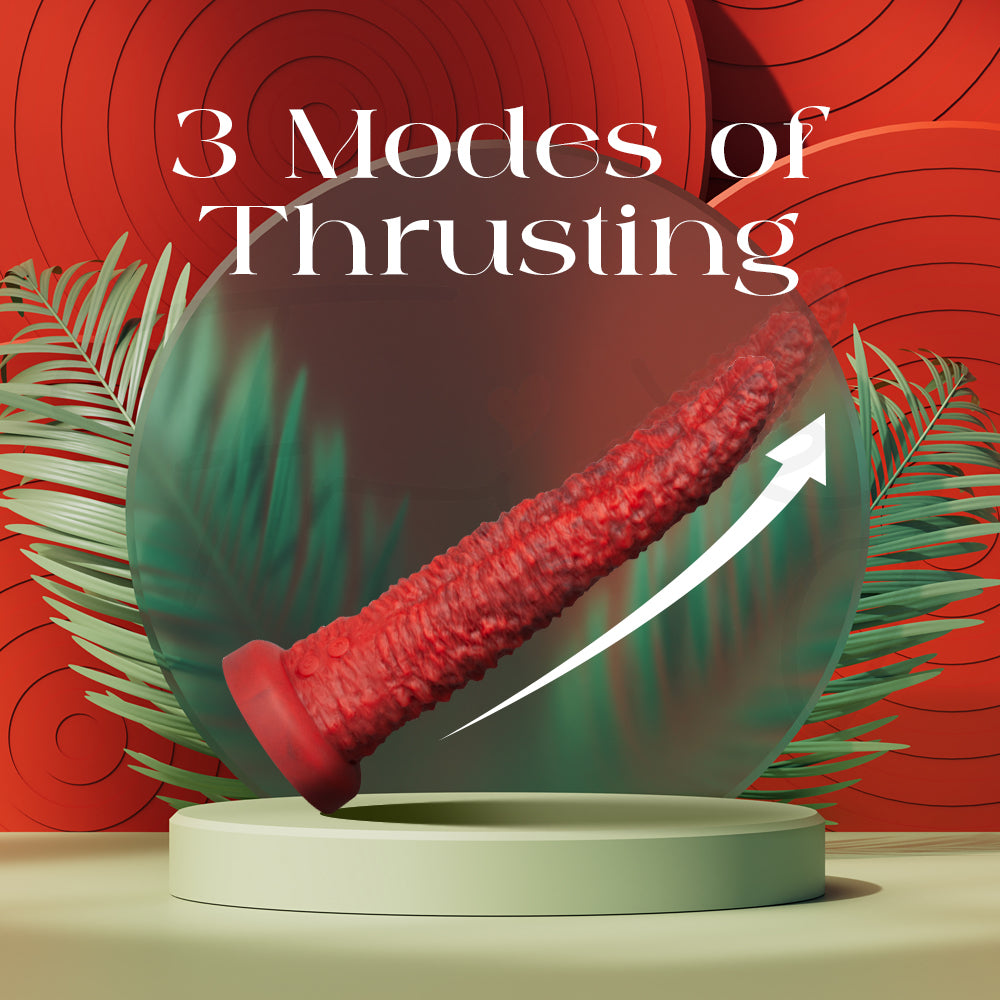 UntamedTease - Beast Tongue Thrusting Dildo Remote Control Vibrator