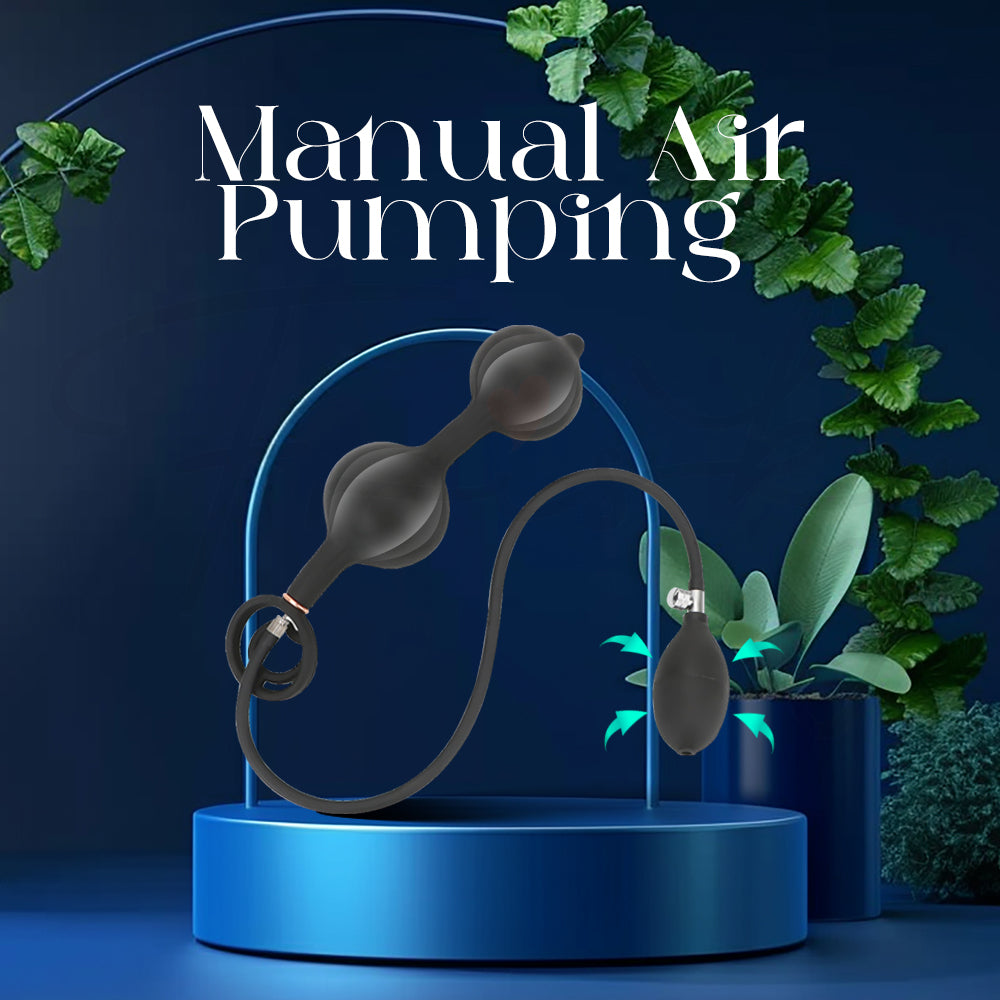 Detailed shot of the Vairon Knot’s manual air pump for adjustable pressure control.