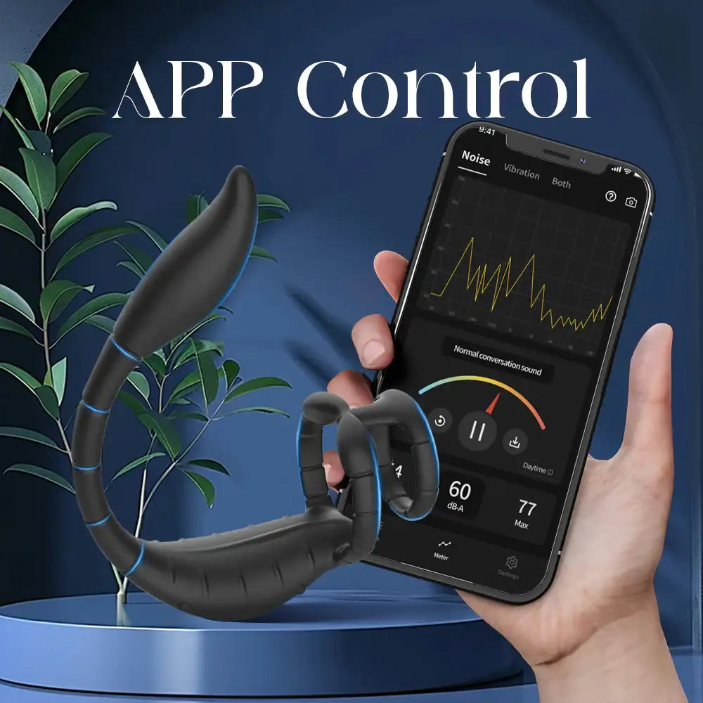 Venom Touch – APP Control Anal Vibrator Duo Loop Cock Ring - Frisky Business Adult Sex Toys Shop