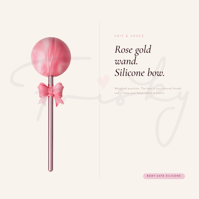 Ribbon Lollipop Wand Vibrator