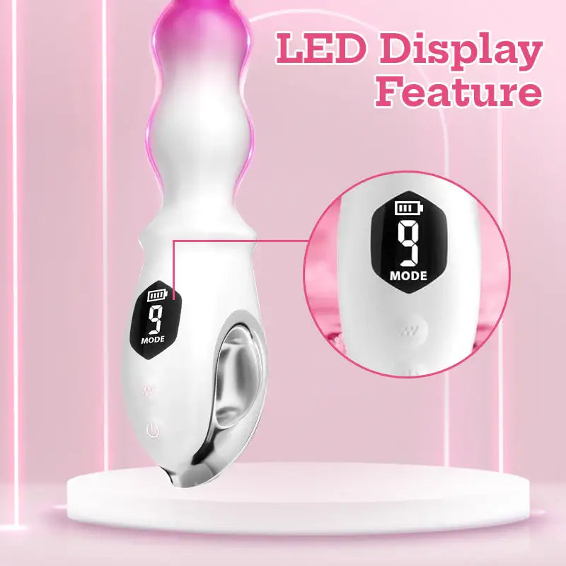 Depth Edge - Beads-Shaped Anal Masturbator with LCD Display - Frisky Business Adult Sex Toys Shop