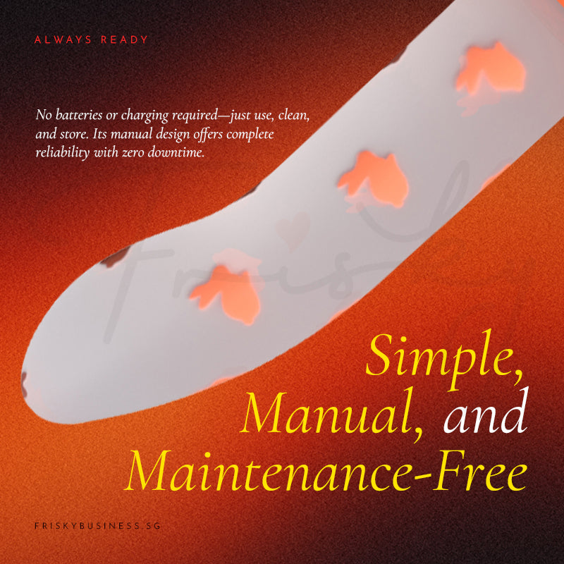 Bloom Glow toy featuring a simple manual design with smooth silicone surface