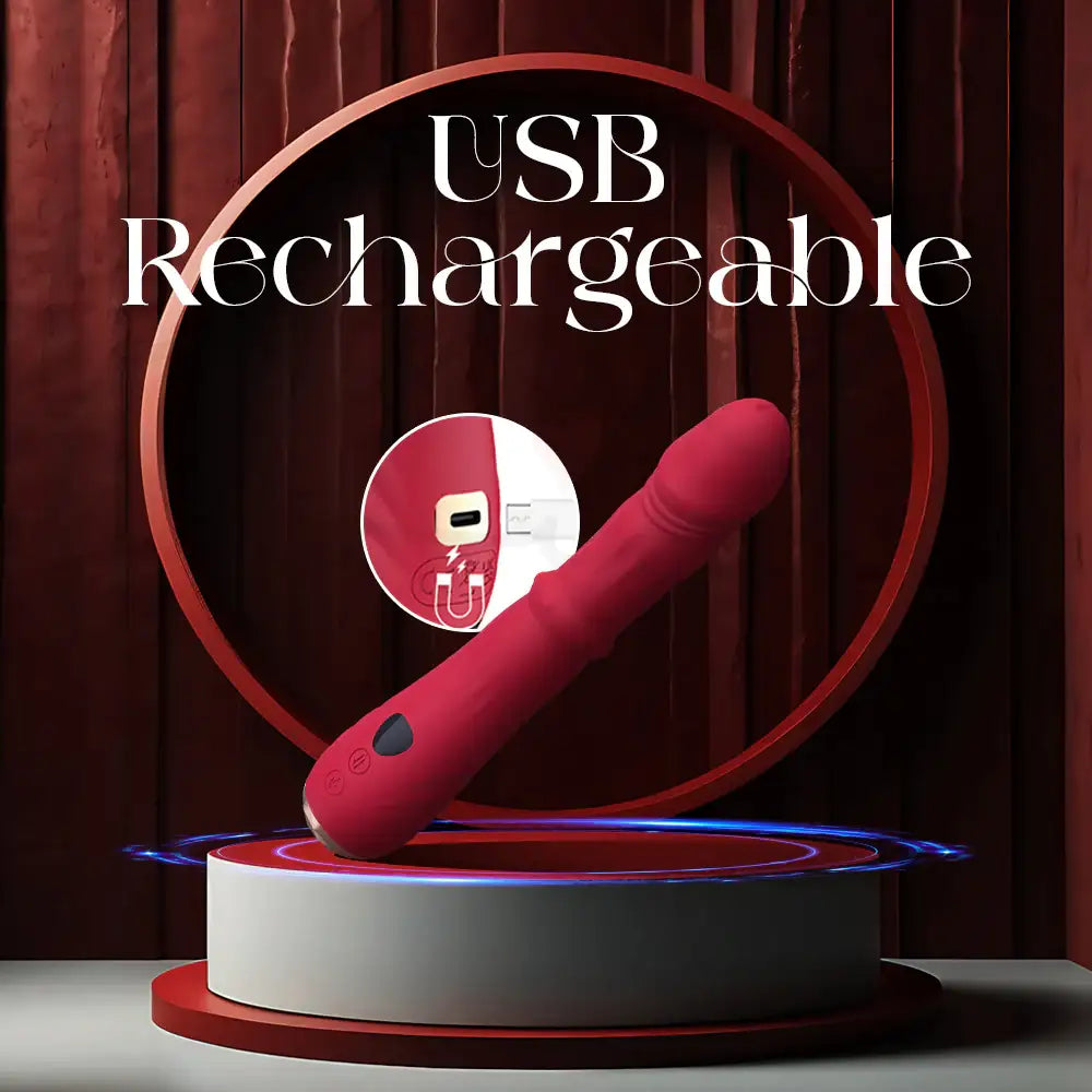 CherryTorque – Wiggling + Sliding Vibrator with Speed Display - Frisky Business Adult Sex Toys Shop