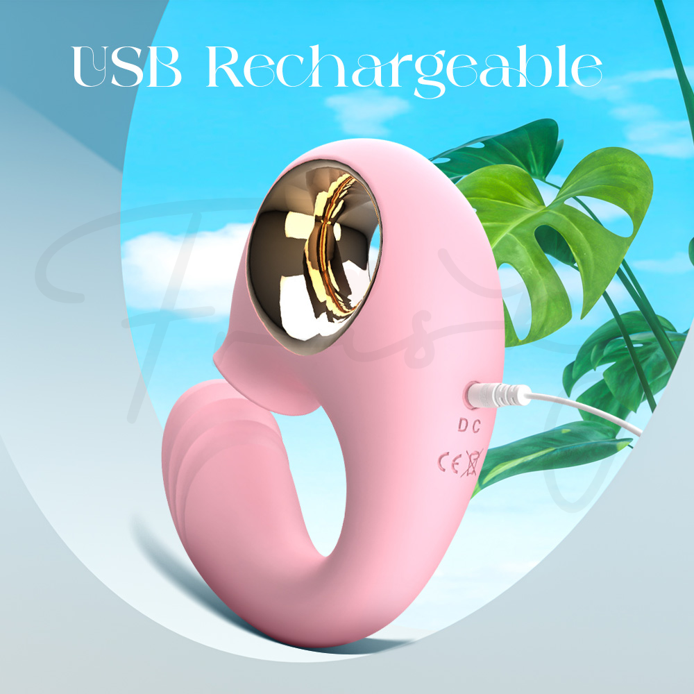 Delfina Touch - Dolphin Dual G-Spot Licking Vibrator, Adult Female Rechargeable Sex Toys