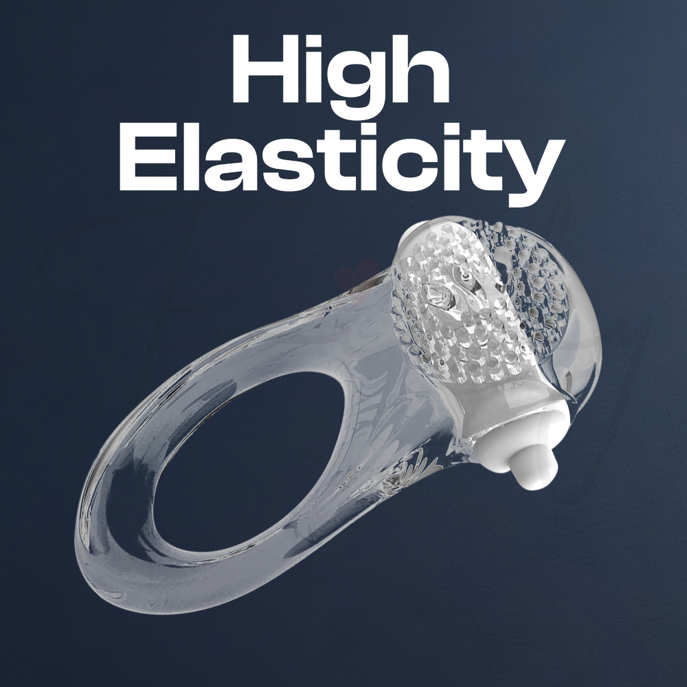 Gentle Kiss - Vibrating Cock Ring Sustain Erection, Adult  Male Penis Sex Toys
