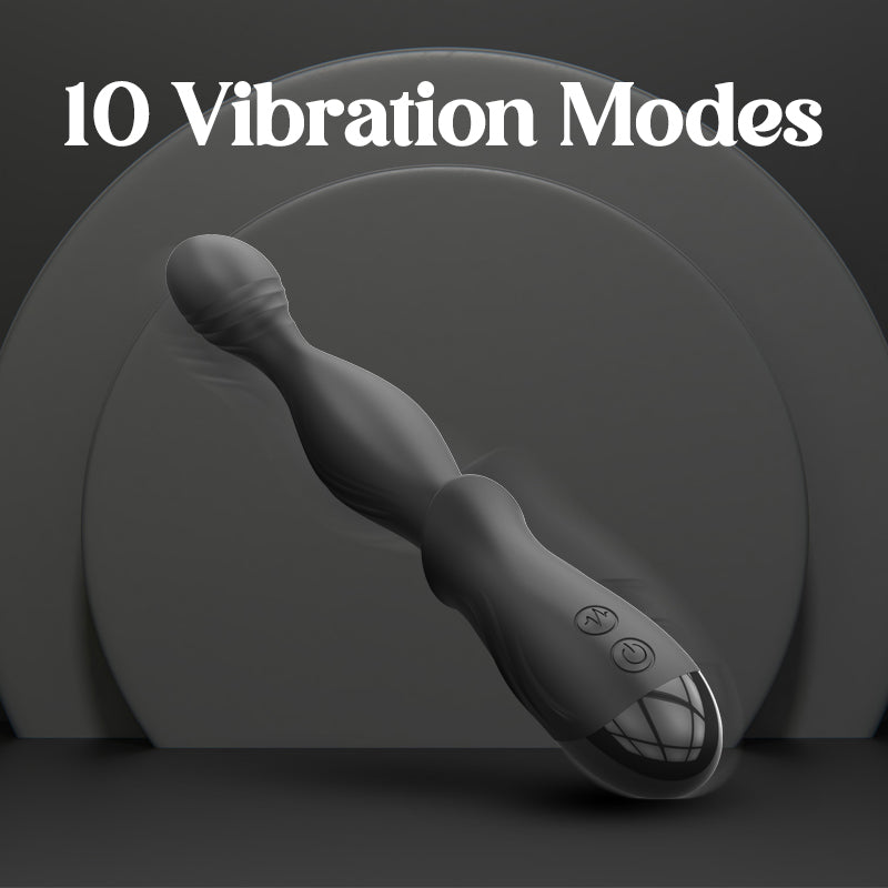 Heat Wave – Beaded Vibrating Anal Plug