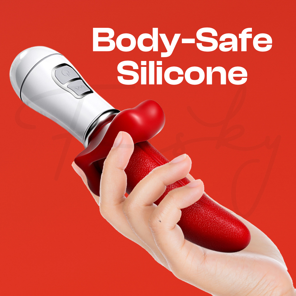 Intima Kiss - Vibrating Tongue Licking G-Spot Vibrator, Adult Female Sex Toys