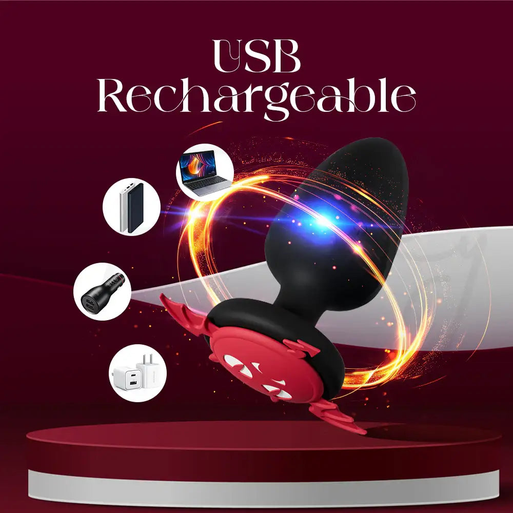 Lil Demon - Vibrating Silicone Butt Plug with Remote Control - Frisky Business Adult Sex Toys Shop