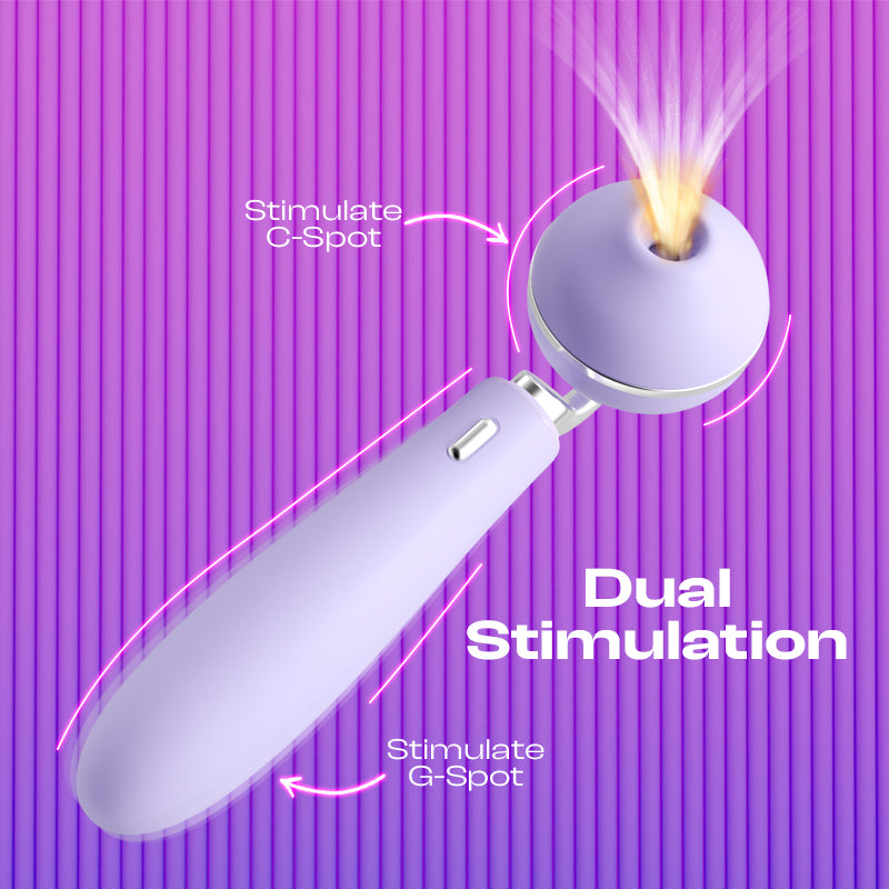 Lilac Lux - Multi-Function Wand Vibrator with Suction