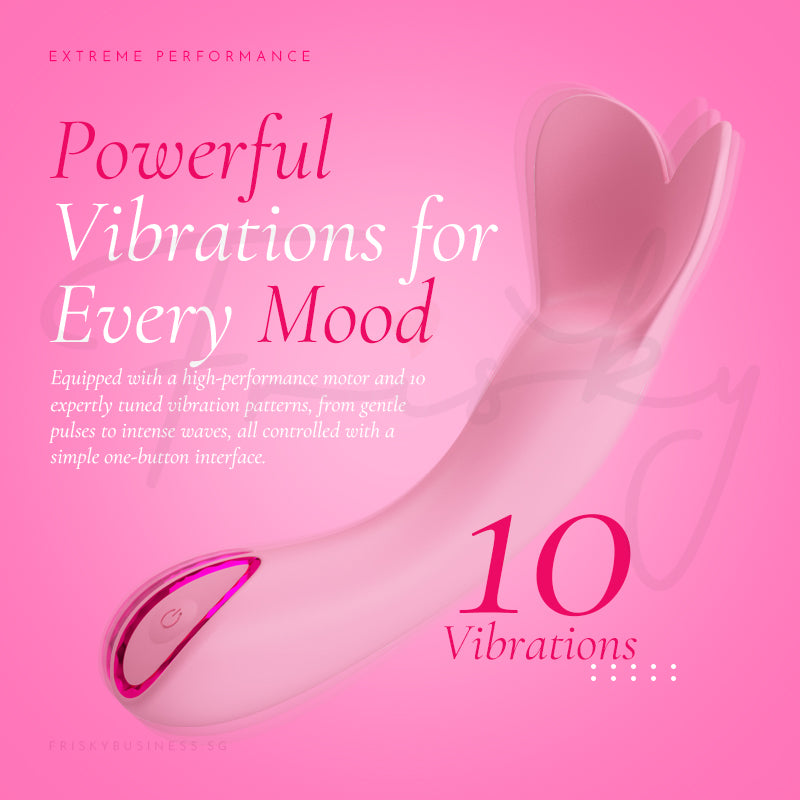 Lovette — Heart-Notch Curved Clitoral Vibrator