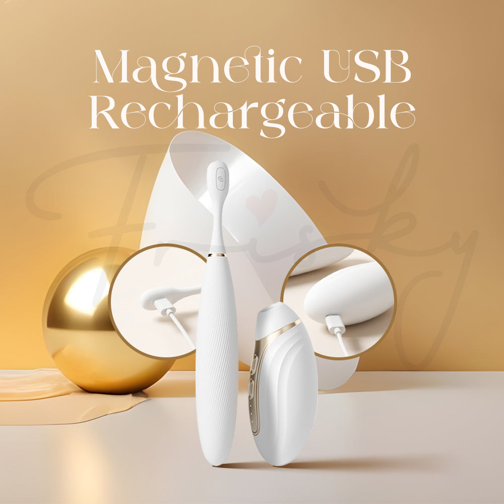 Lumi Touch magnetic USB rechargeable pleasure device with sleek charging design