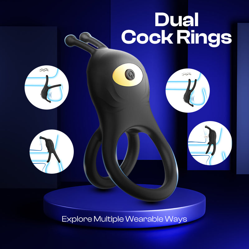 Nezar Night - Vibrating Dual Cock Ring